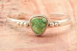 Artie Yellowhorse Genuine Verde Valley Sterling Silver Navajo Bracelet